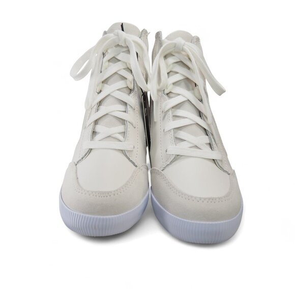 Sorel Out N About Hidden Wedge Leather Boots Women's 7 White / Gum NL4596-125 - Picture 3 of 12